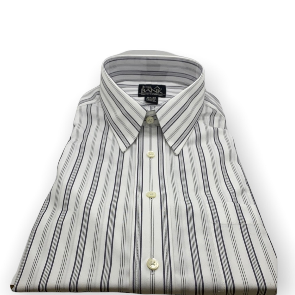 Jos A Bank Traveler’s collection 100% cotton shirt size15 1/2:34.